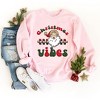 Simply Sage Market Women's Graphic Sweatshirt Christmas Vibes Checkered - 3 of 4