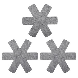 Unique Bargains Polyester Felt Kitchen Textiles Plate Pot and Pan Protectors 12 Pcs - 1 of 4