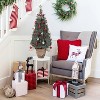 3ft Snow Flocked Artificial Christmas Tree with Multi-Function LED Lights & Red Berries, Perfect Holiday Decor for Small Spaces & Tabletops - 2 of 4