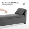 Amelia 59.8"W Modern Storage Bench With Sturdy Rubber Wood Legs | ARTFUL LIVING DESIGN - 4 of 4