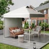 10x10 Ft Pop Up Canopy Tent w/Sidewall, Instant Portable Shelter w/Vented Roof Wheeled Carry Bag, Outdoor Sun Shade for Beach, Camping, Patio - 3 of 4