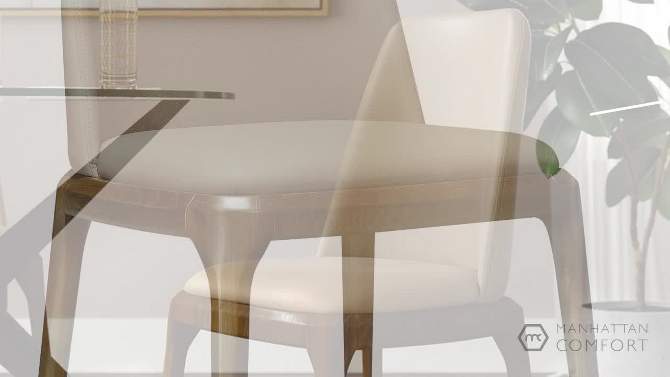 Courding Faux Leather Dining Chairs - Manhattan Comfort, 2 of 8, play video