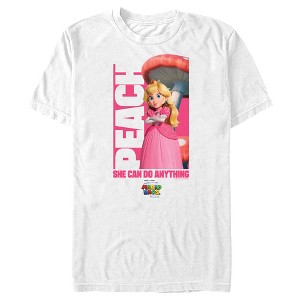 Men's The Super Mario Bros. Movie Peach She Can Do Anything T-Shirt - 1 of 4