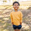 Kids' Organic Raglan Lightweight Sweatshirt Butterscotch -Jackalo - 2 of 4
