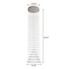 LLHZSY Modern Luxury Raindrop Crystal Chandelier 9-Light Flush Mount Ceiling Lighting for High Spiral Staircase-Chrome-W23 3/5" x H98 2/5" - 3 of 4