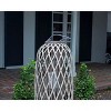 Tall Grey Willow Lantern with Glass – 40 Inch Extra Large By Kalalou - 2 of 3