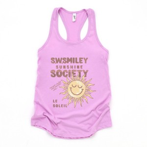 S.W.Smiley Sunshine Society - Women's Graphic Racerback Tank Top - 1 of 3