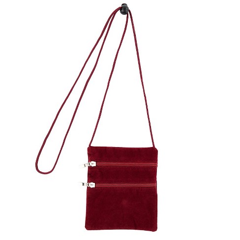 Faux suede crossbody bag 2025