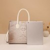Paaaawaters Set of 3 Crocodile Print Tote Bag - Large Capacity, Fashion Women's Handbag for Daily & Evening Use - 3 of 4
