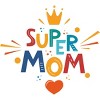 Men's Design By Humans Super Mom Crown By NikkiArtworks Tank Top - White - Medium - 2 of 2