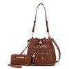 MKF Collection Larissa Vegan Leather Women’s Bucket Hobo Handbag with Wallet by Mia K - 2 of 4