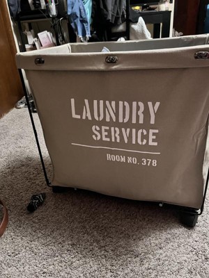 Danya B. Army Canvas Laundry Bucket Dusty Olive