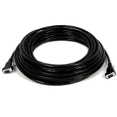 Monoprice Video Cable - 75 Feet - Black | SVGA Male to Male Plenum Rated Cable
