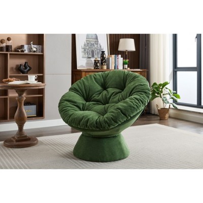 Kumasinova 360° Swivel Accent Chair,Chenille Barrel Chairs with Sturdy Base,Swivel Chair with Cushion,Reading Chair for Living Room,Bedroom