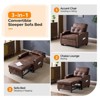 Karl Home |35.04 Inch Wide Single  Sofa Bed - 2 of 4
