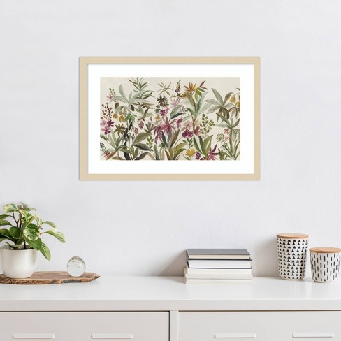 Amanti Art 25"x17" Garden Delight By Asia Jensen Wood Framed Wall Art ...