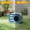 Yardgrace Indoor/Outdoor Cat House Resin Weatherproof with Camera-Shaped Design - 4 of 4