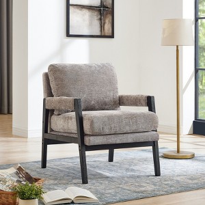 NicBex Accent Chair Modern Armchair Upholstered Living Room Chair Comfy Chair Lounge Chair with Wood Legs for Reading Room - 1 of 4