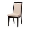 Baxton Studio Rika Modern Sand Fabric and Dark Brown Finished Wood 5-Piece Dining Set - 3 of 4