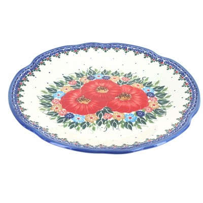 Blue Rose Polish Pottery Amelie Dinner Plate