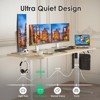 Kumasinova 40"/47"/55" Electric Height Adjustable Desk,Office Desk with Splice Board,Computer Desk with Carbon Steel Frame,Gaming Desk for Home Office - 3 of 4