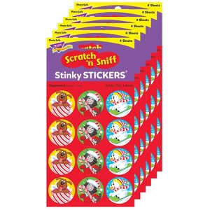 TREND Holiday Pals/Peppermint Stinky Stickers®, 48 Per Pack, 6 Packs - 1 of 4