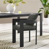 Modway  Tahoe Outdoor Patio Powder-Coated Aluminum Fabric Dining Chair in Gray Charcoal -Patio Metal Dining Chair with Cushions Modern Outdoor Seating - 2 of 4