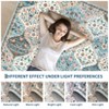 Modern Washable Area Rug, Vintage Distressed Throw Carpet with Non Slip Backing, Low Pile Stain Resistant Floor Cover for Home - 4 of 4