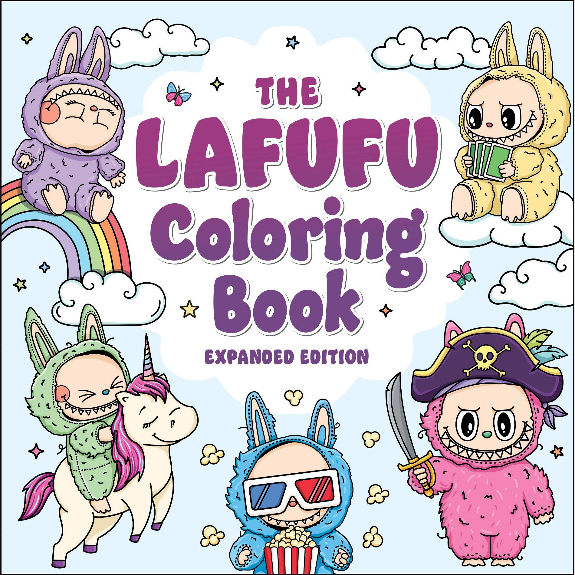 The Lafufu Coloring Book: Expanded Edition - (Lafufu Activity Books) by  Adams Media (Paperback)