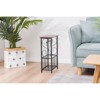 FONTOI Wood End Table with Removable Rung, Bathroom Table with One Accessories Package, Brown, 14.6"*8"*21.3" - 4 of 4