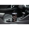 Elanze Designs 20 oz Stainless Steel On the Go Insulated Travel Tumbler With Push Top Lid, Blush Pink Marble Print Black - 3 of 4