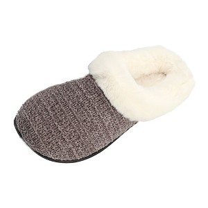 Roxoni Women's Winter Fur Warm and Comfortable Clog Slipper - 1 of 4