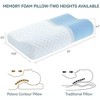 COWLOWN 24 x 13.4 x 4.7 inches Blue Memory Foam Pillow for Sleeping Side Back Stomach Sleeper - 2 of 4