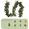 1 Pcs 9FT Christmas Norfolk Pine Garland, Realistic Cedar Garland Artificial Pine Cypress Vines - 4 of 4