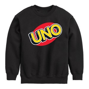 Boys' - UNO - Toddler And Youth Crewneck Fleece Sweatshirt Graphic Long Sleeve Fleece Sweatshirt - 1 of 4