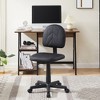 VECELO Small Chair, Computer Desk Chair Low-Backrest PU Leather NO Armrests - image 4 of 4