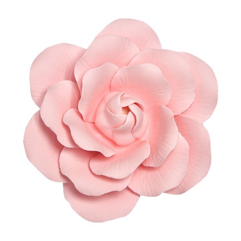 O'creme Pink Full Bloom Rose Gumpaste Flowers, Set Of 3 : Target