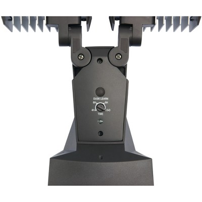 Bronze Dual Head LED Dusk-to-Dawn Security Flood Light