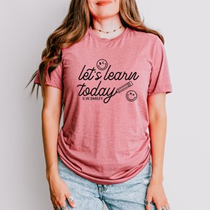 Simply Sage Market S.W.Smiley Let's Learn Today Pencil Short Sleeve Tee - 1 of 4