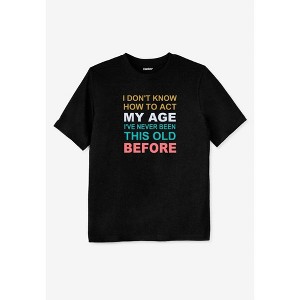 KingSize Slogan Graphic T-Shirt - 1 of 3
