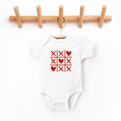 The Juniper Shop Tic Tac Heart Baby Bodysuit