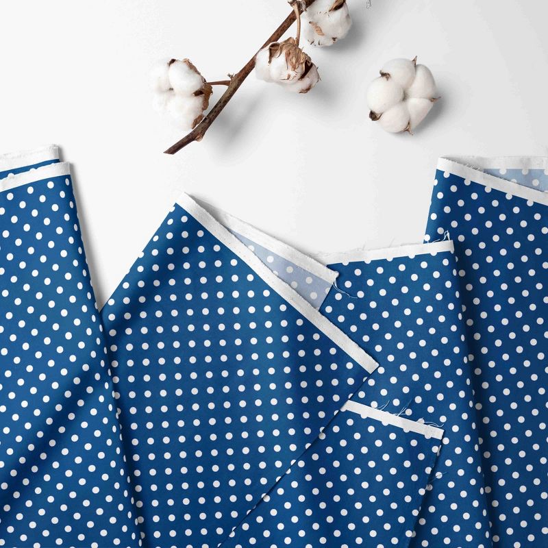 Bacati - MixNMatch Blue frills on bottom Crib/Toddler ruffles/skirt, 2 of 5