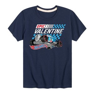Boys' - Hot Wheels - Valentine's Epic Short Sleeve Graphic T-Shirt - 1 of 4