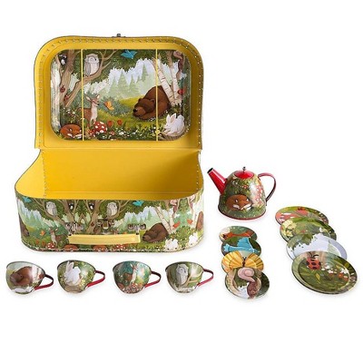 kids tin tea set