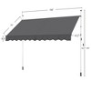 Yaheetech Manual Retractable Awning With Adjustable Angle & Height For Patio, Balcony, Courtyard, Porch, Deck - 3 of 4