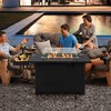 Costway 52'' Outdoor Gas Fire Pit Table Patio Propane Firepit with Cover 50,000 BTU Brown/Black - 4 of 4
