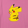 Girl's Pokemon Pikachu Sitting Portrait Crop Top T-Shirt - 2 of 3