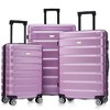 Whisen 3 Piece Hardshell Luggage Set, ABS+PC Suitcase with Spinner Wheels (20/24/28 Inch) - 2 of 4