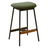 Resenkos Counter Bar Stools, Counter Stool,Modern Set of 2 Bar Stools with Soft Fabric Upholstered, Backless,Green - 4 of 4