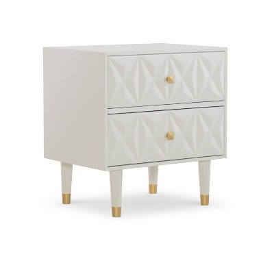 tachuri geometric front nightstand